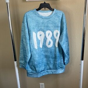 No Brand Womens Taylor Swift 1989 Screen‎ printed Sweatshirt Size Large